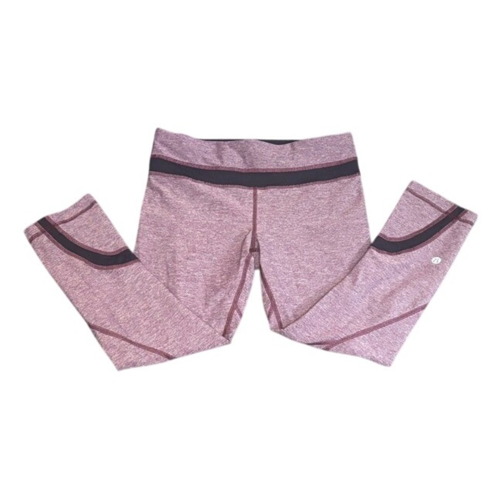 Lululemon Run Inspire Crop II‎ Purple Wee Are From Space Leggings Womens 6
